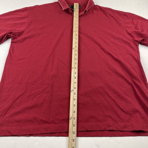 Nike Golf Dri-Fit Polo Shirt Men’s 2XL Red Solid Blue Stripe Lot of 2 - Picture 9 of 13